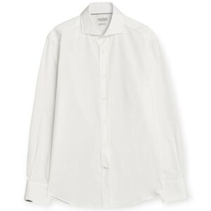 Brunello Cucinelli Men's Slim Fit White Button Up Dress Shirt Small 34/35 Arm